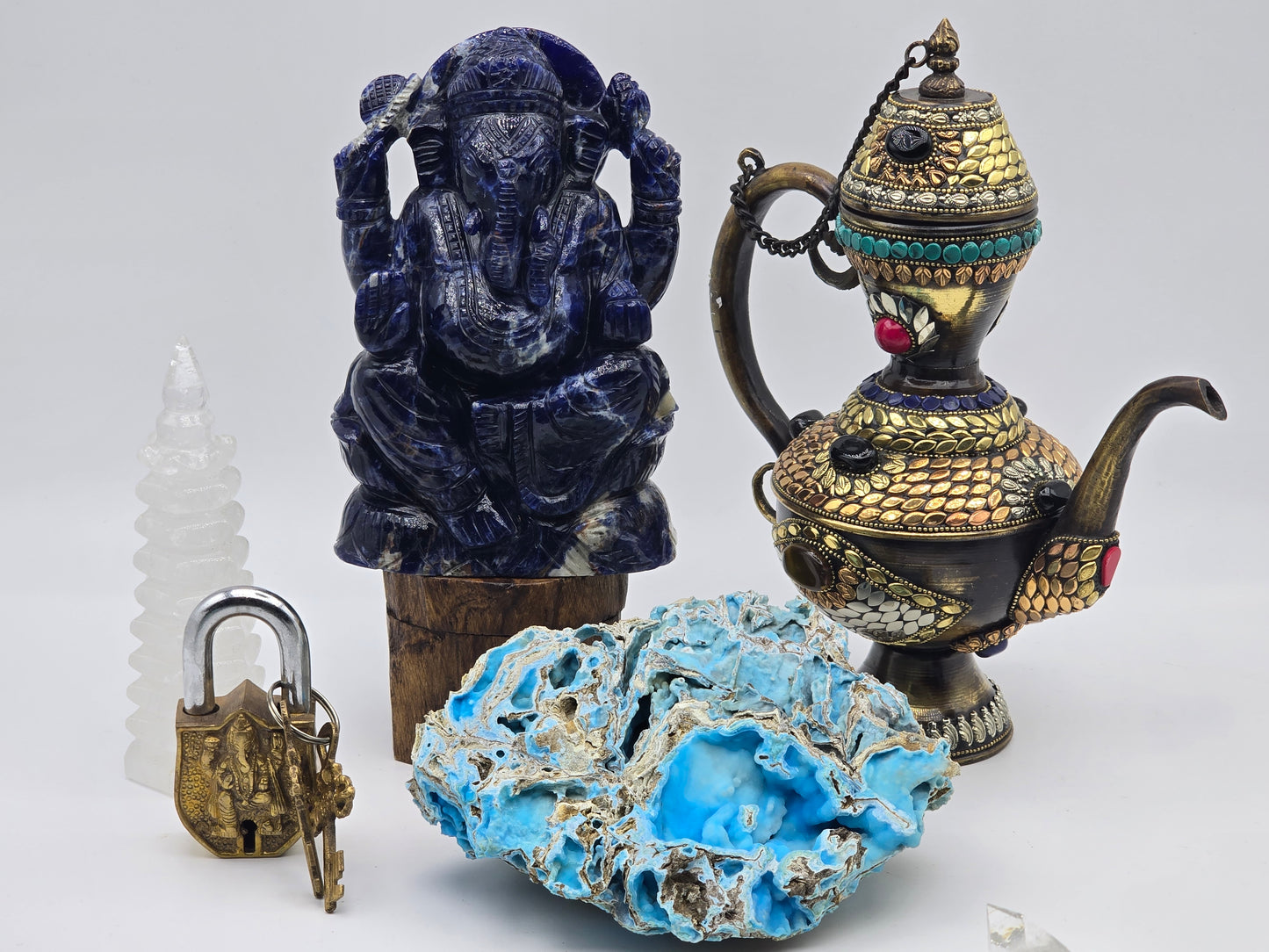Sodalite Ganesha Altar