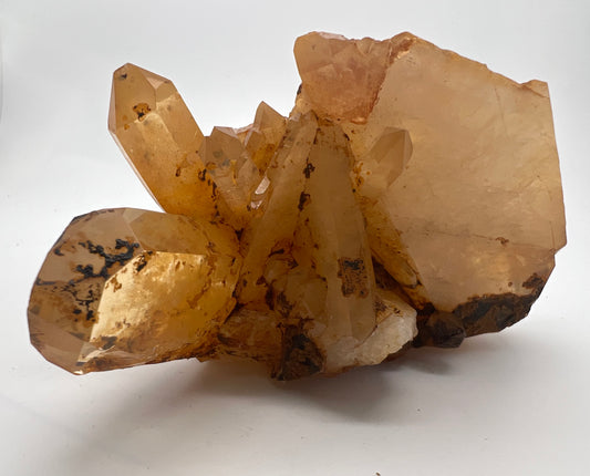 Lemurian Tangerine Quartz clusters