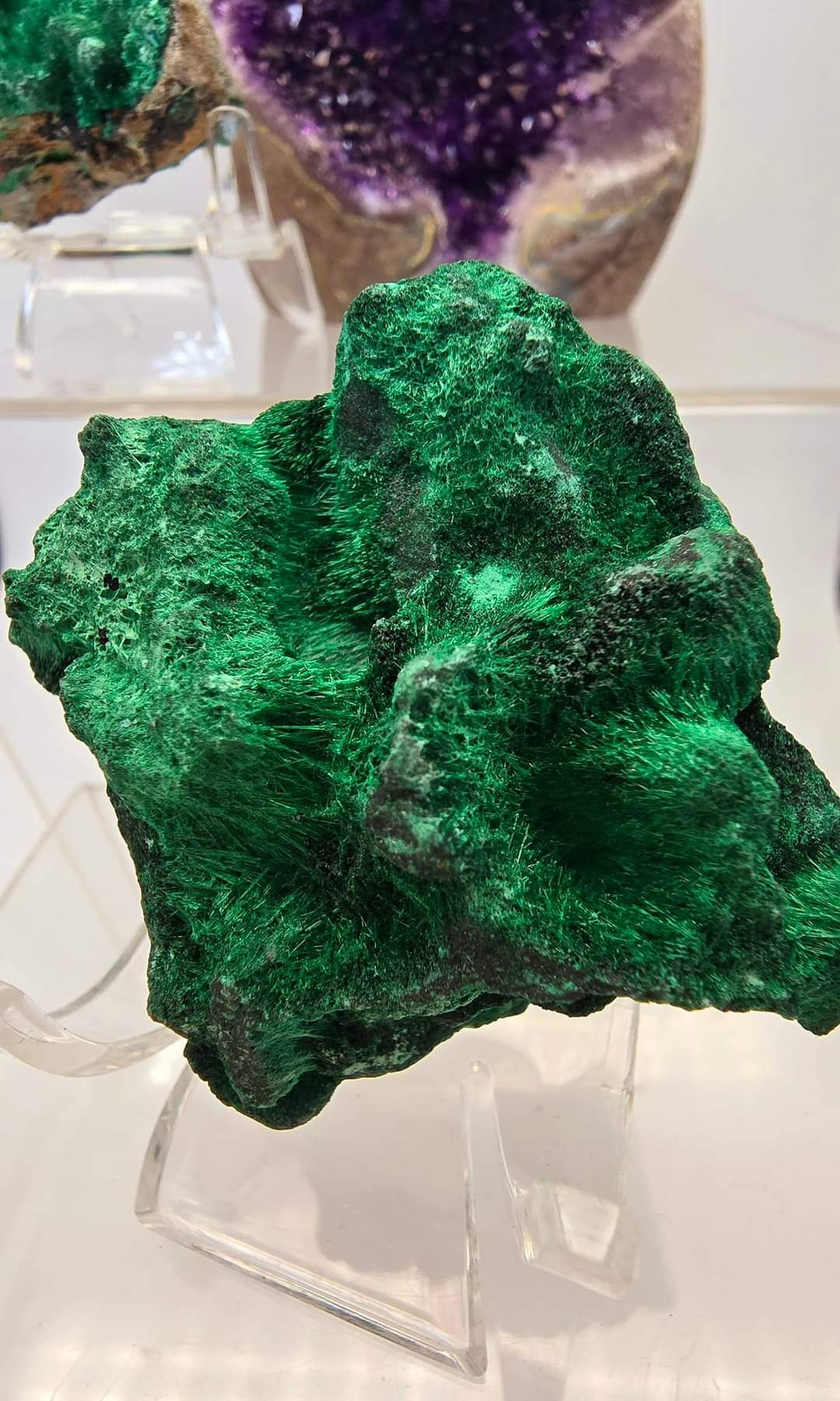 Malachite Fibrous Specimens