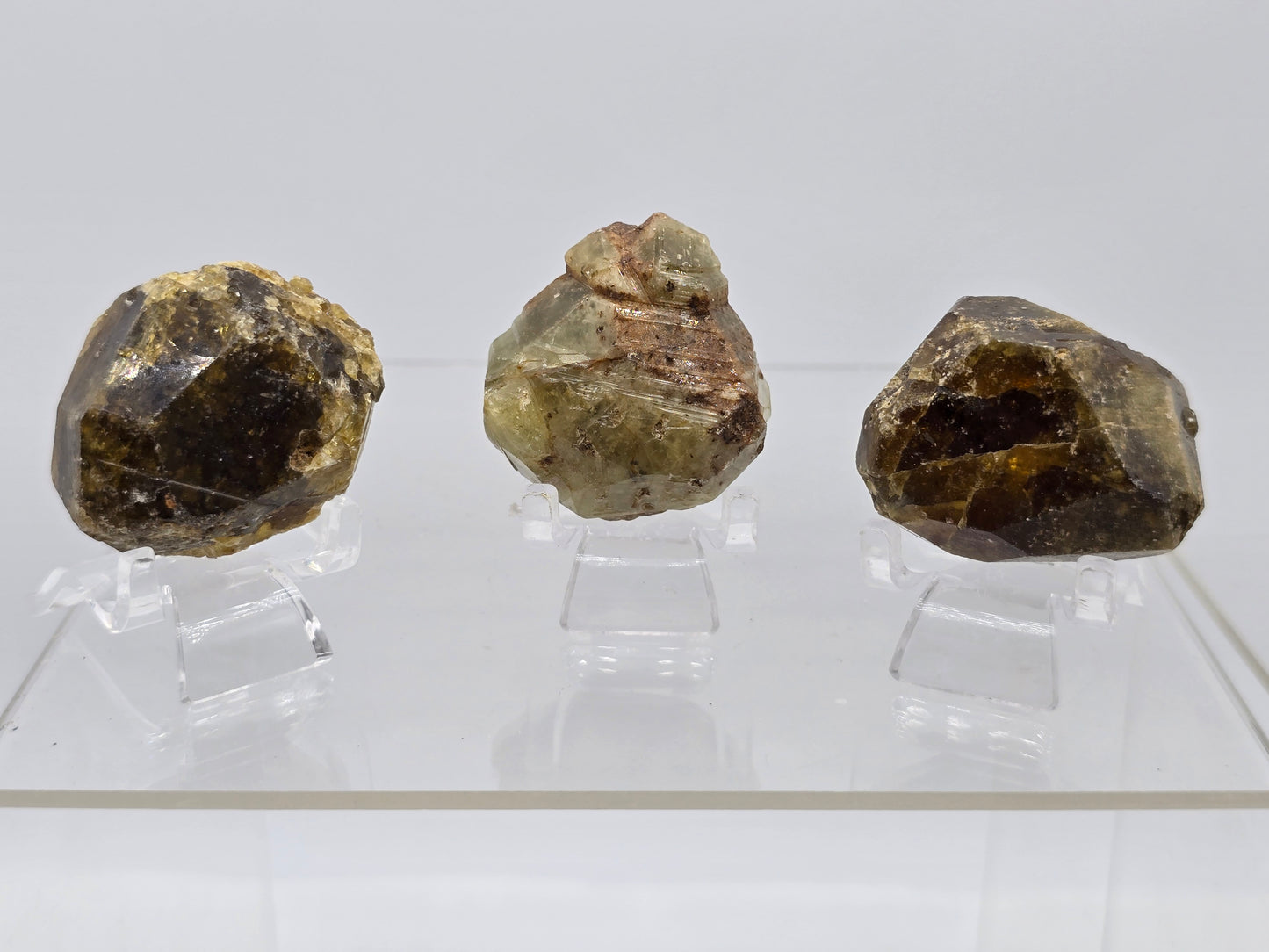 Green Garnet Dodecahedron Crystal Formations