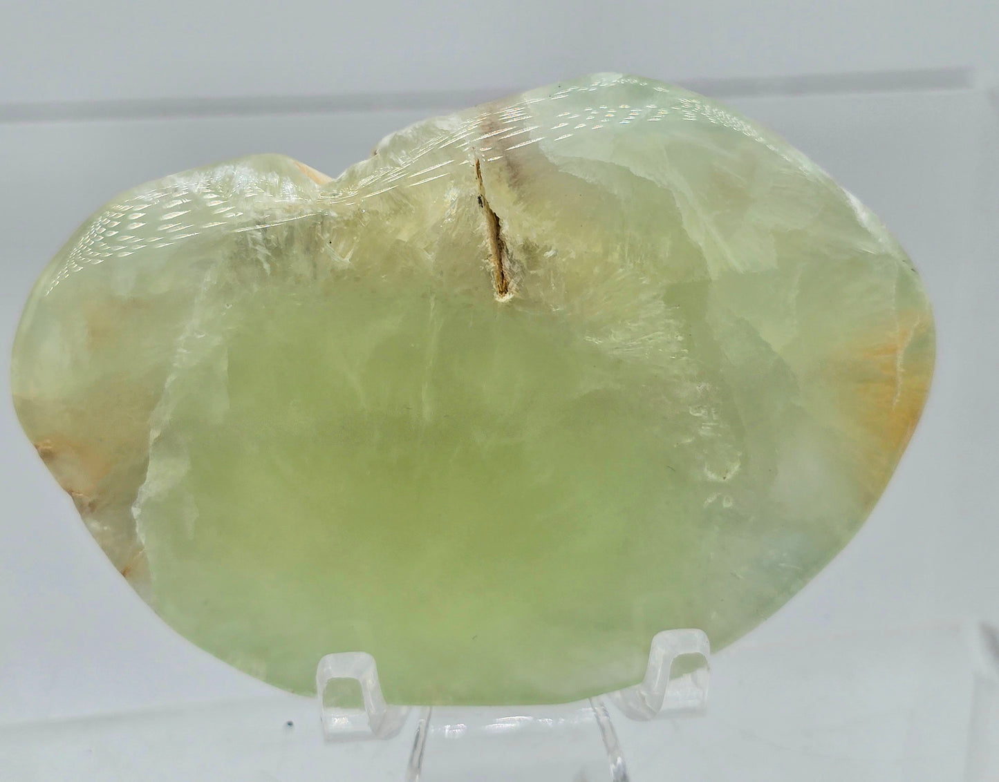 Natrolite & prehnite crystalized slab