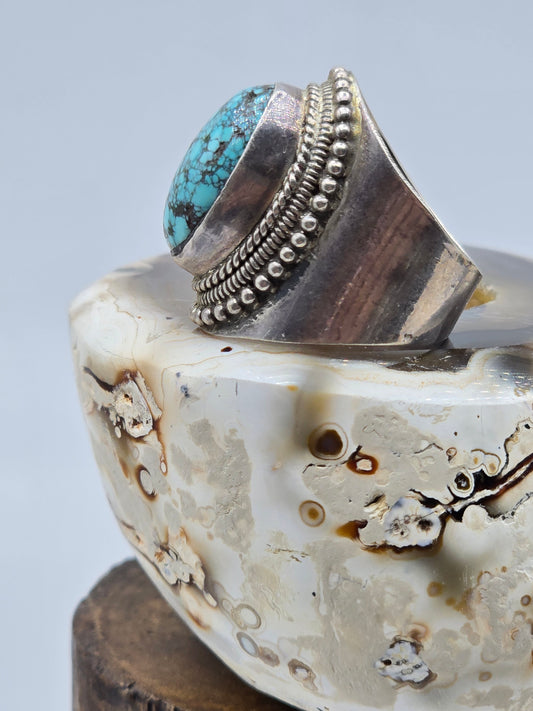 Tibetan Turquoise Silver Ring