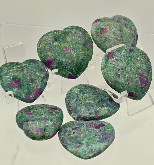 Ruby Fuschite Hearts
