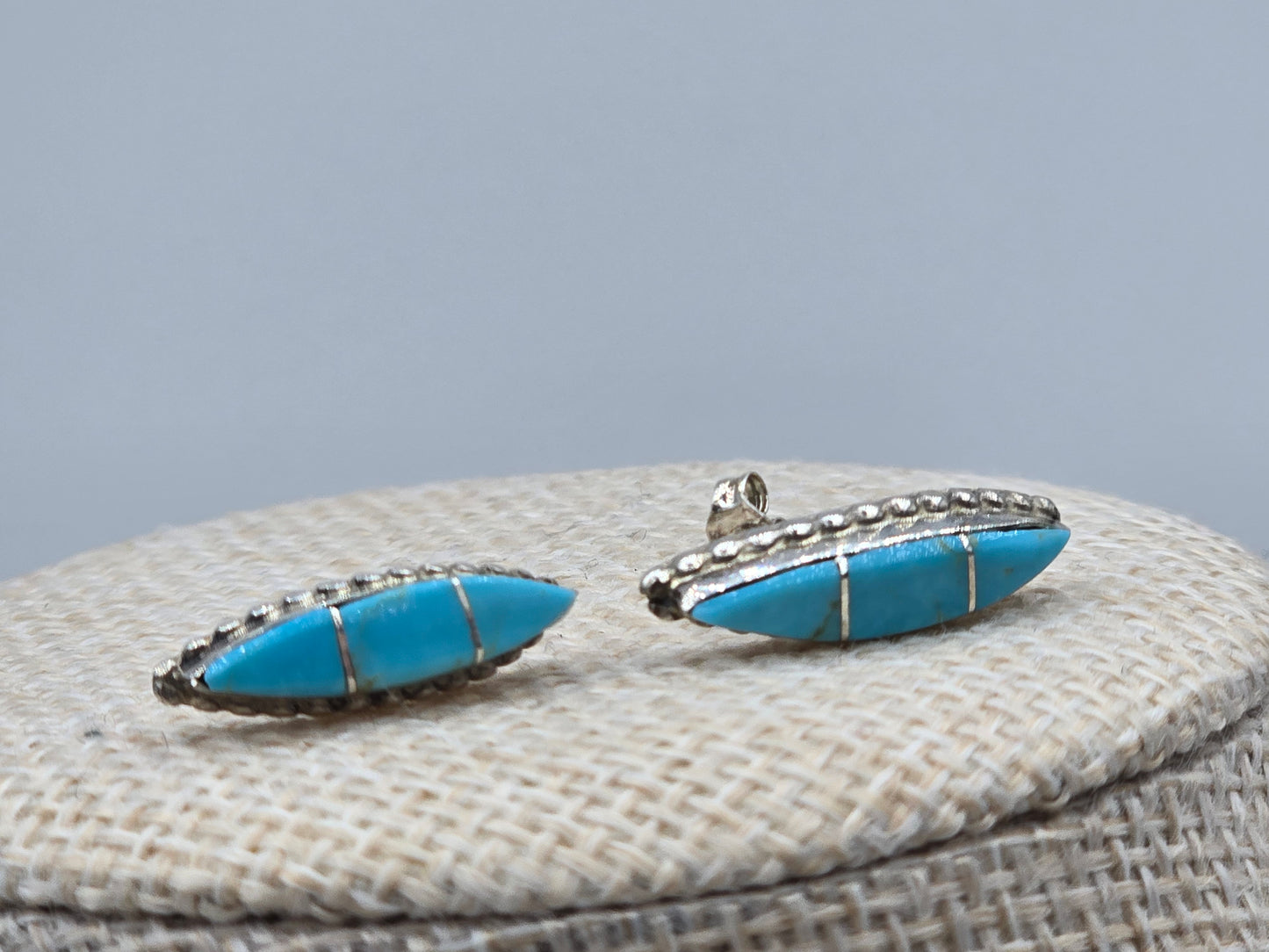 Zuni Turquoise Necklace & stud Earring set