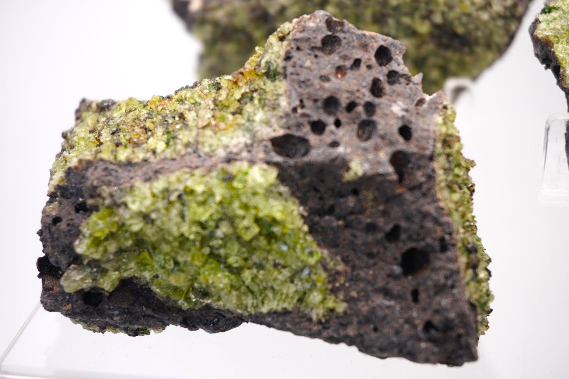 Peridot in the matrix formations