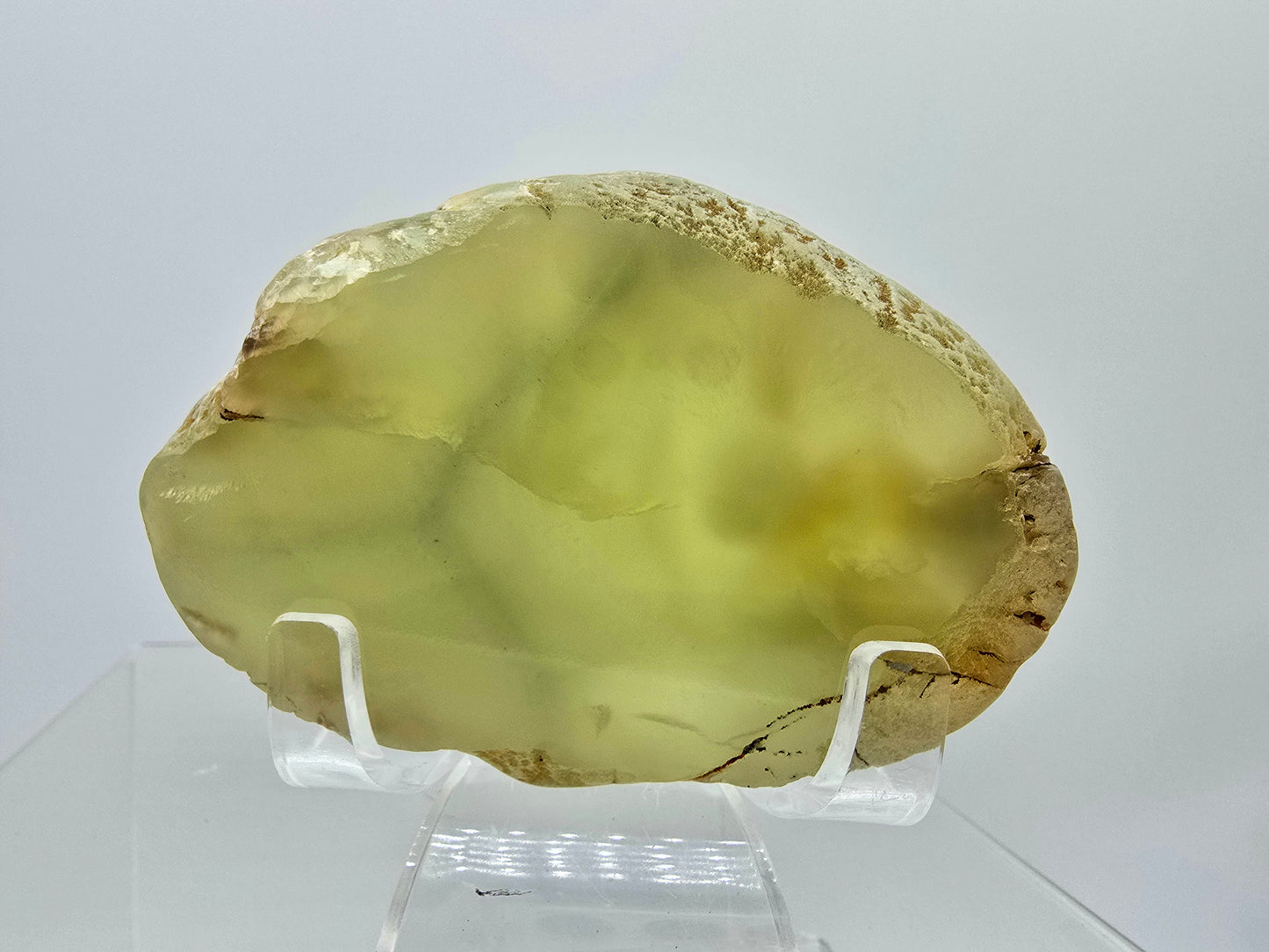 Natrolite & prehnite crystalized slab