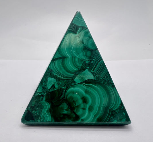 Malachite pyramids