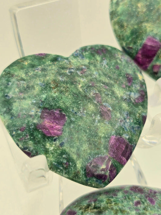 Ruby Fuschite Hearts