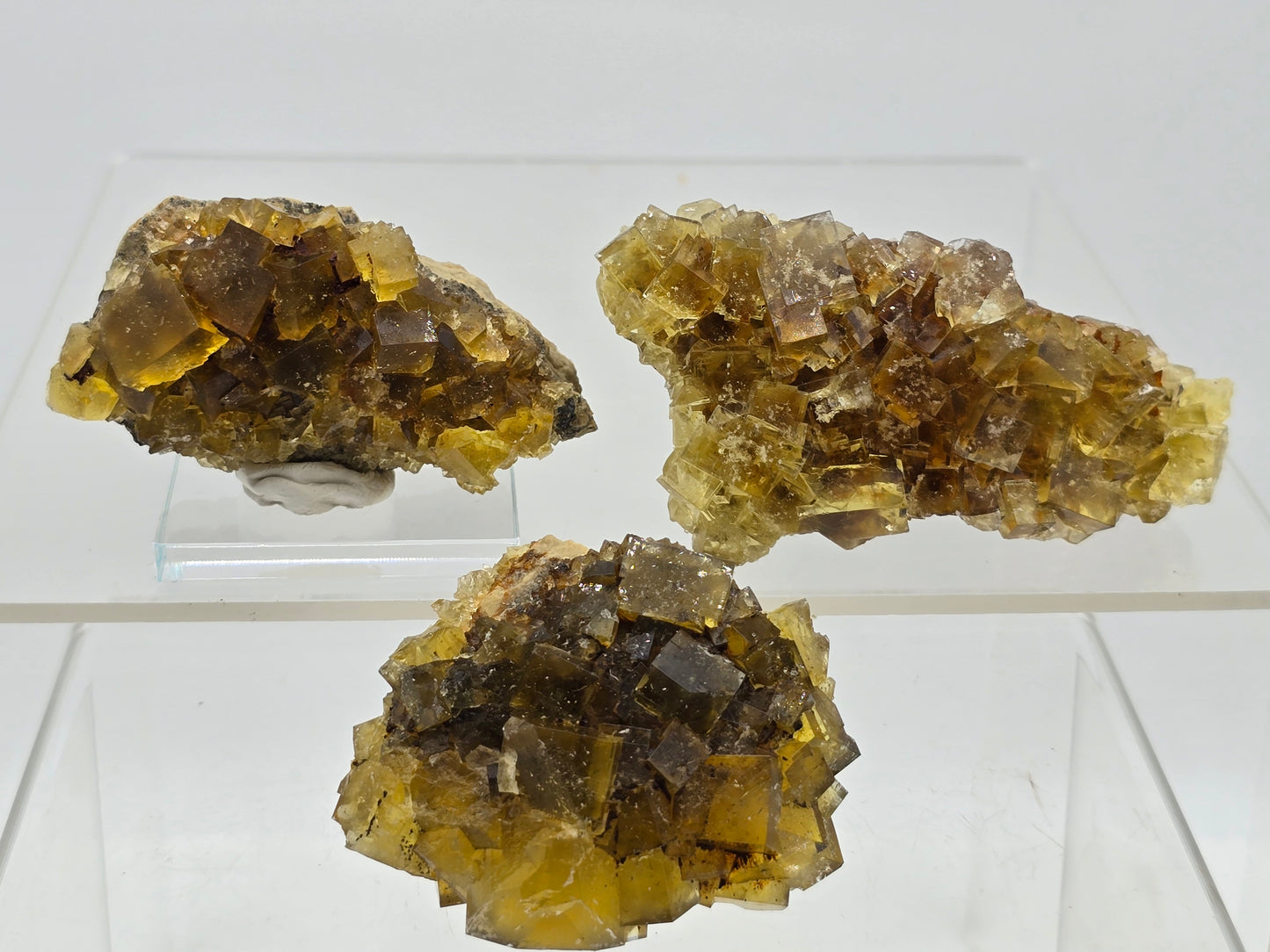 Yellow Fluorite Cubic Crystal formations