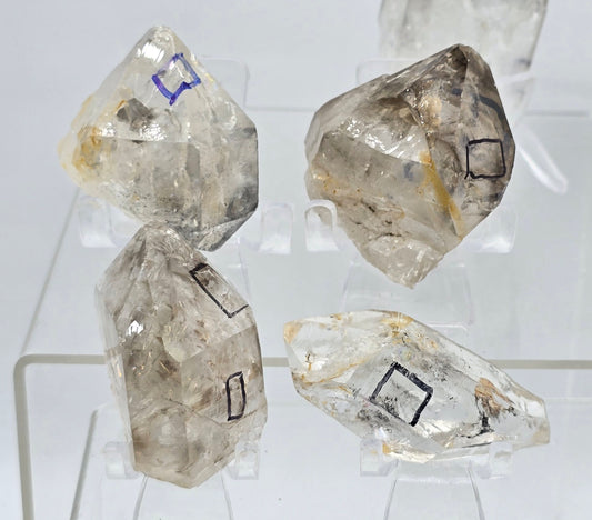 Enhydro Tibetan Himalayan Black Phantom Double Terminated Crystals