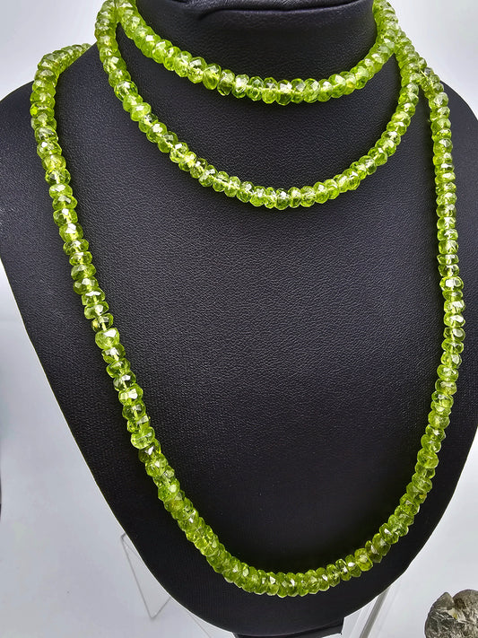 Peridot Faceted Necklace