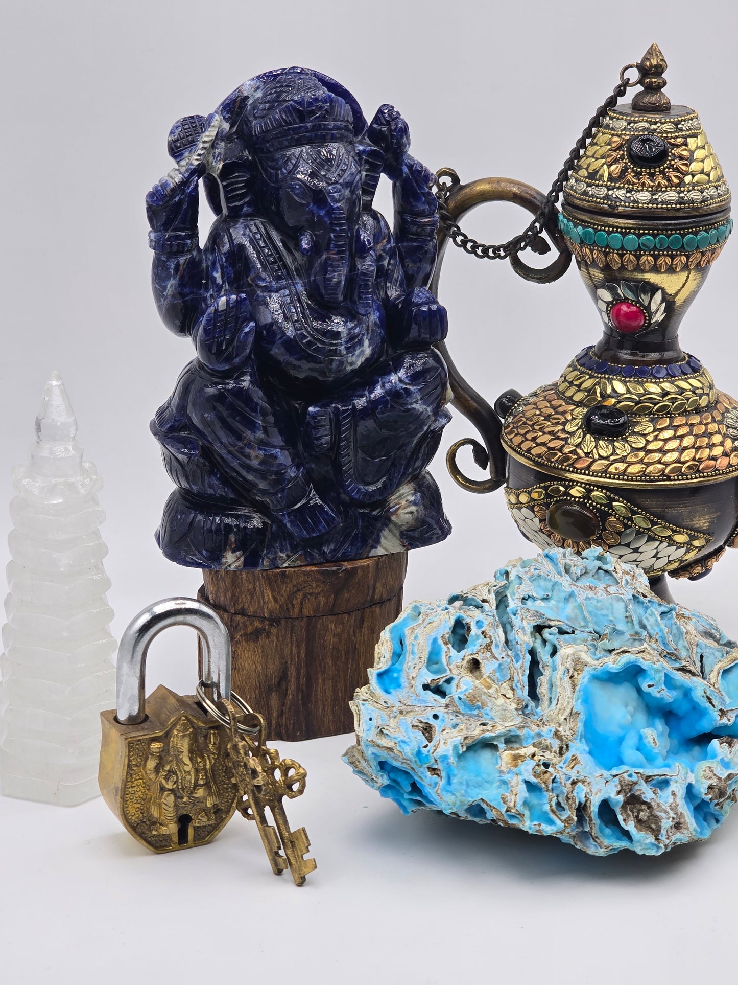 Sodalite Ganesha Altar