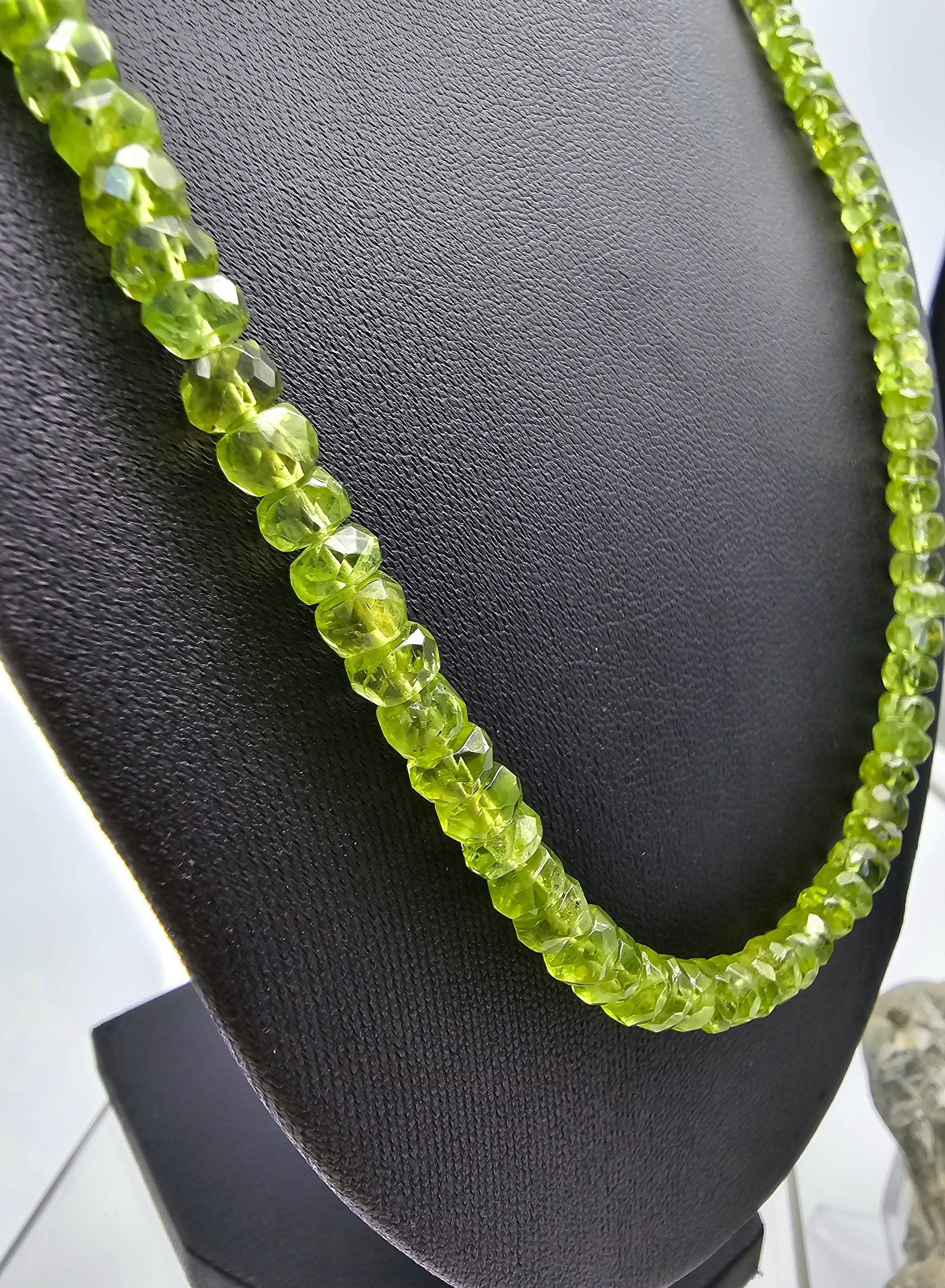 Peridot Faceted Necklace