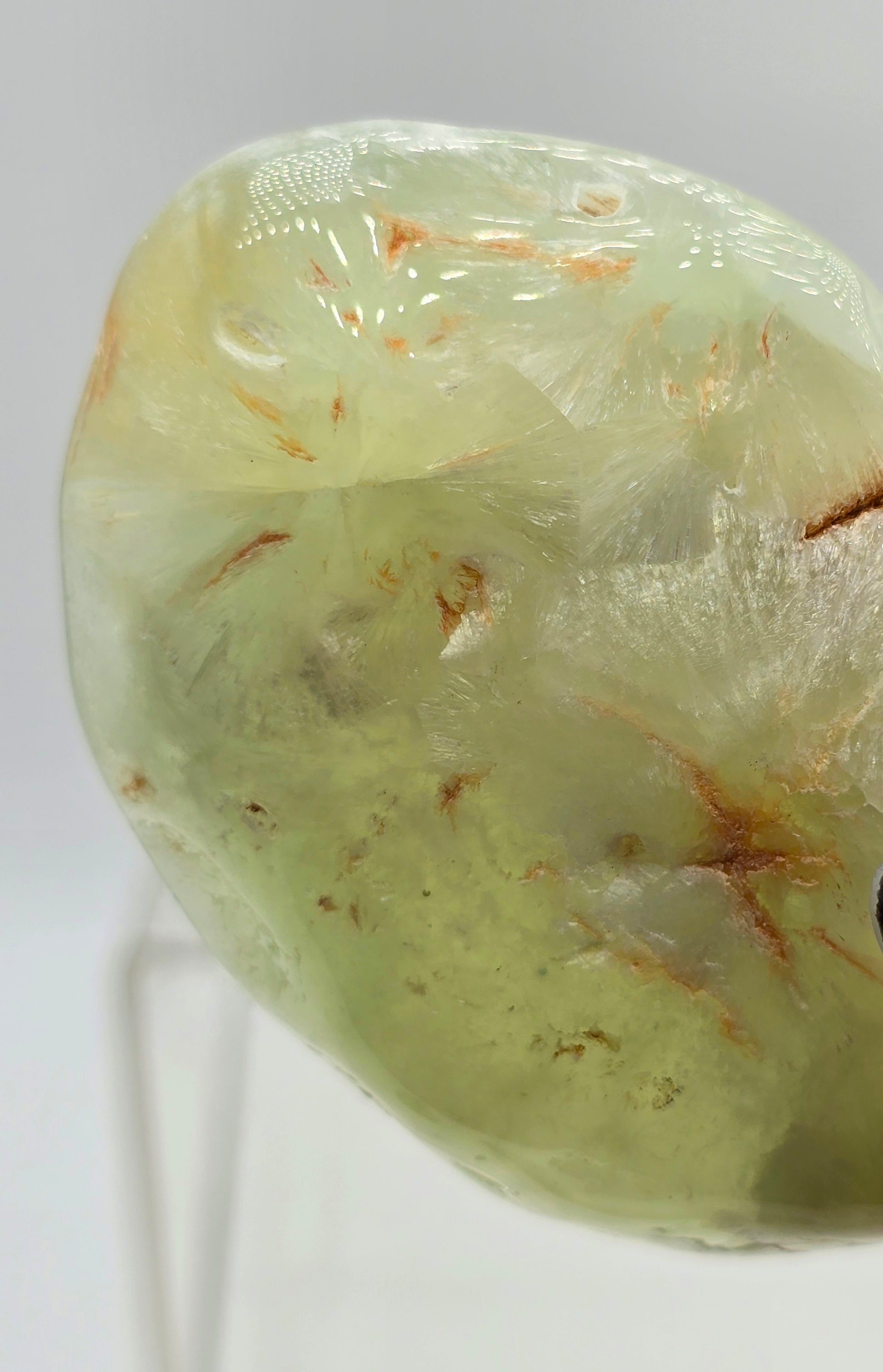 Natrolite & prehnite crystalized slab