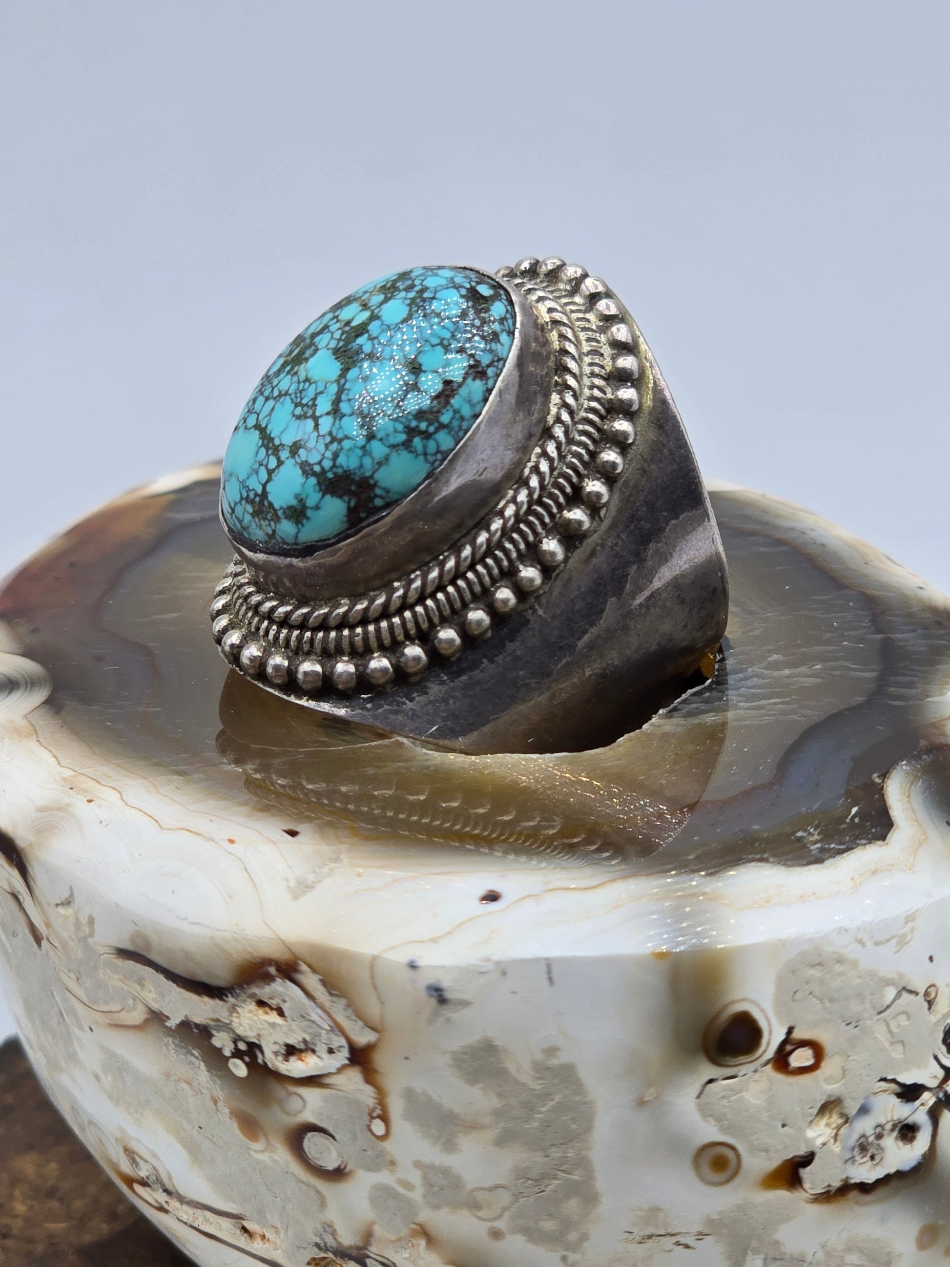 Tibetan Turquoise Silver Ring