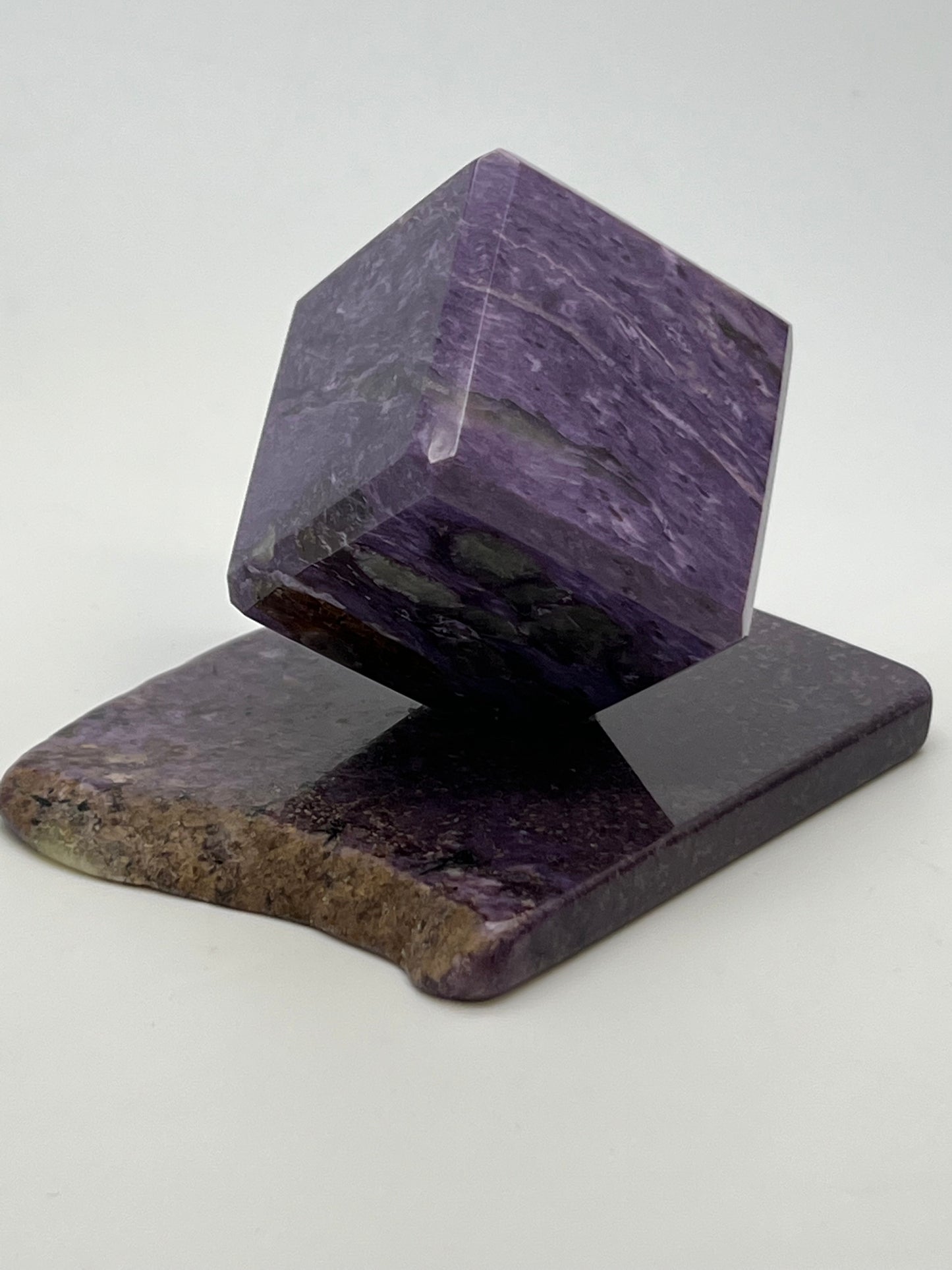 Charoite cube
