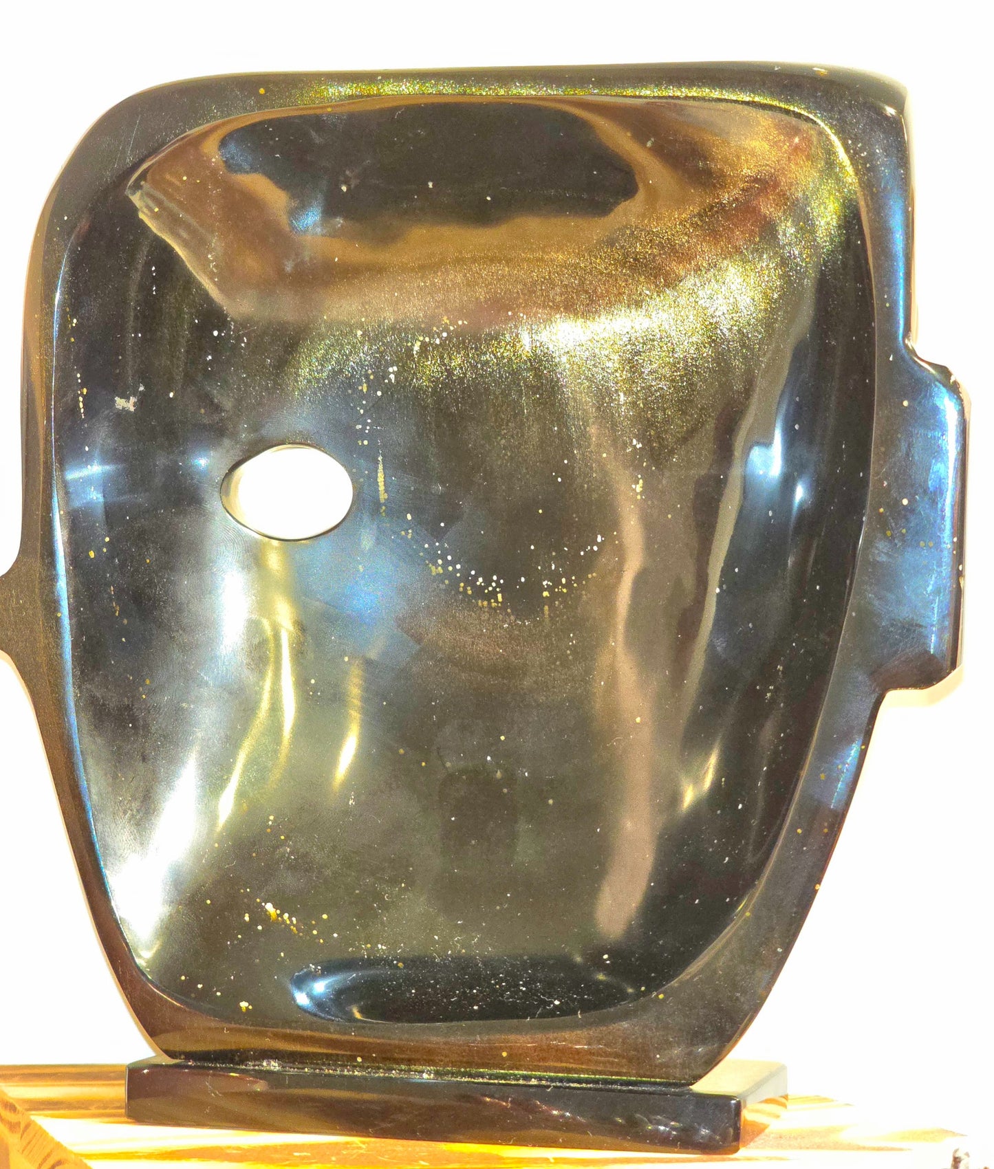 Golden Sheen Obsidian Mask