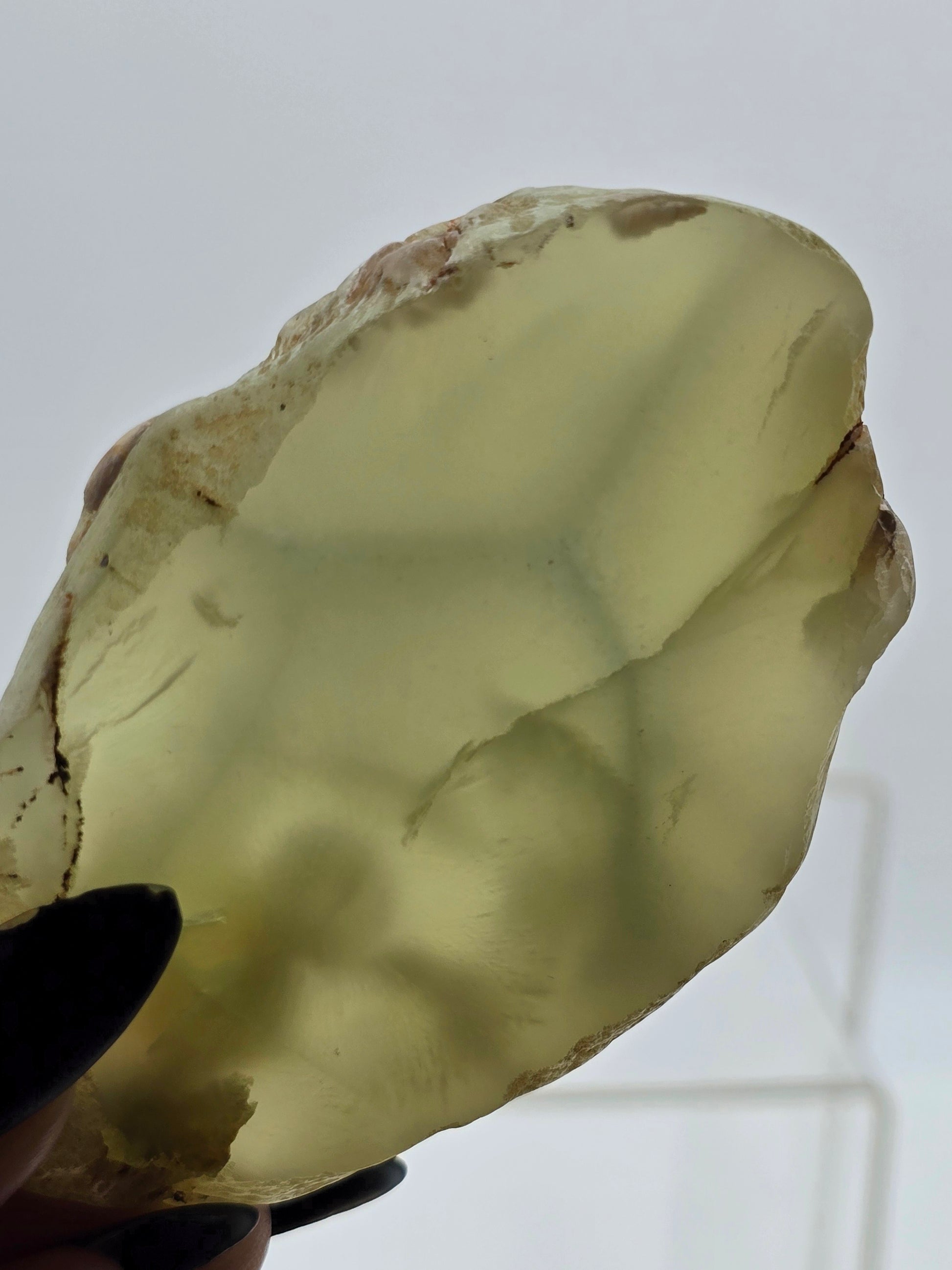 Natrolite & prehnite crystalized slab