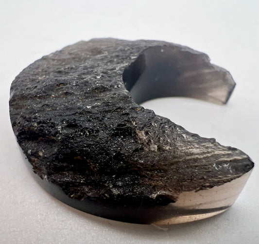 Tektite carved Crescent Moons