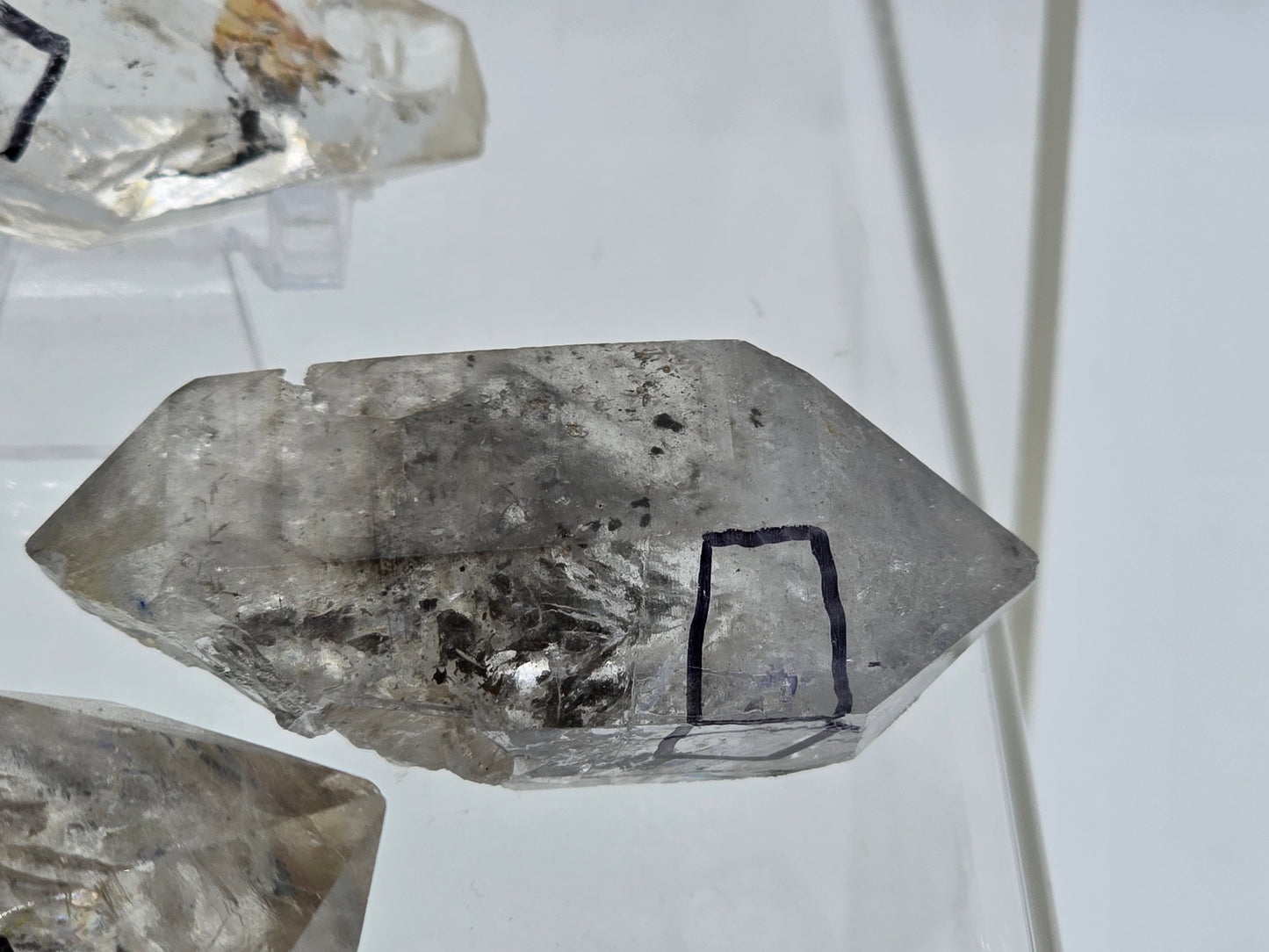 Enhydro Tibetan Himalayan Black Phantom Double Terminated Crystals