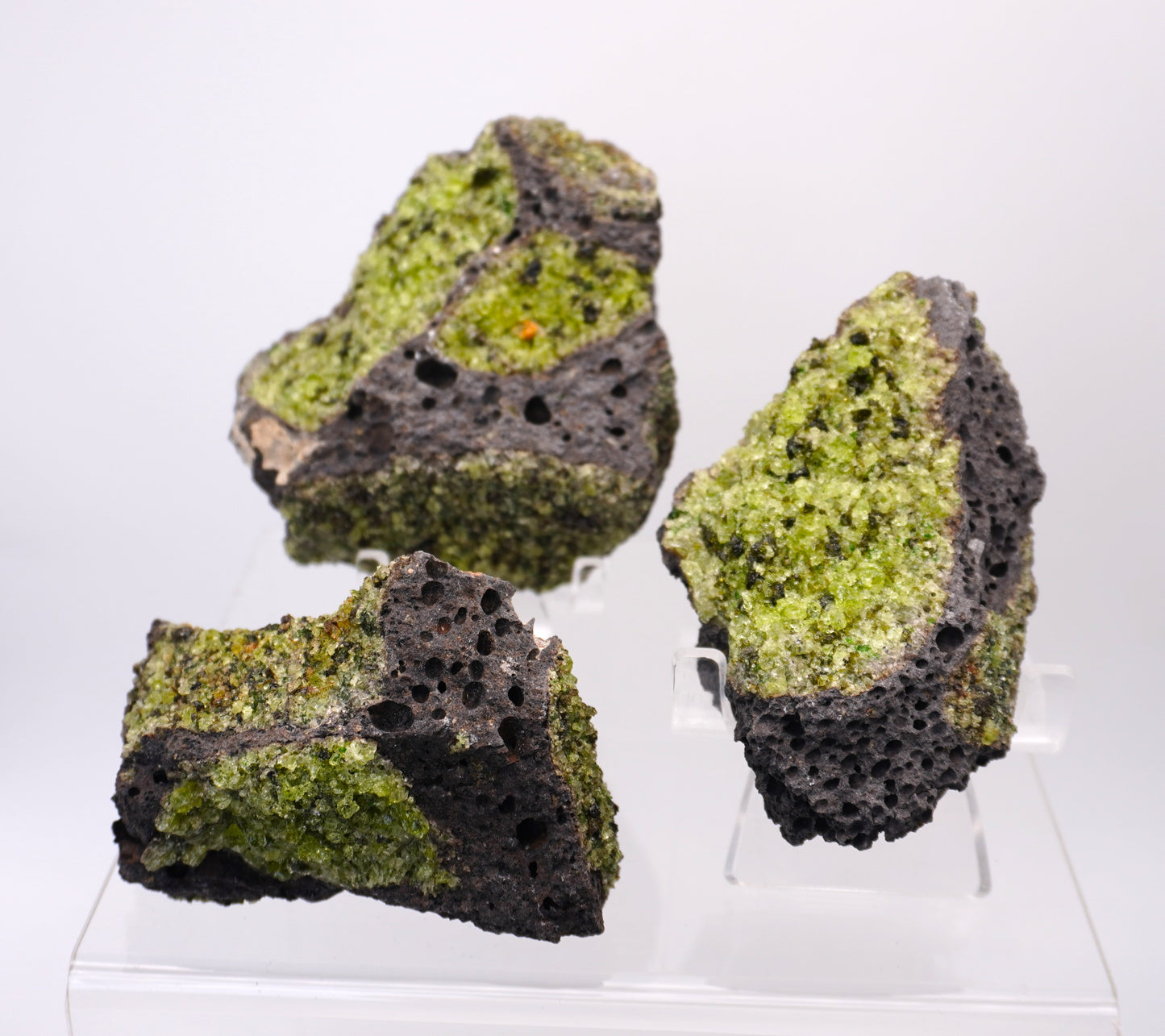 Peridot in the matrix formations