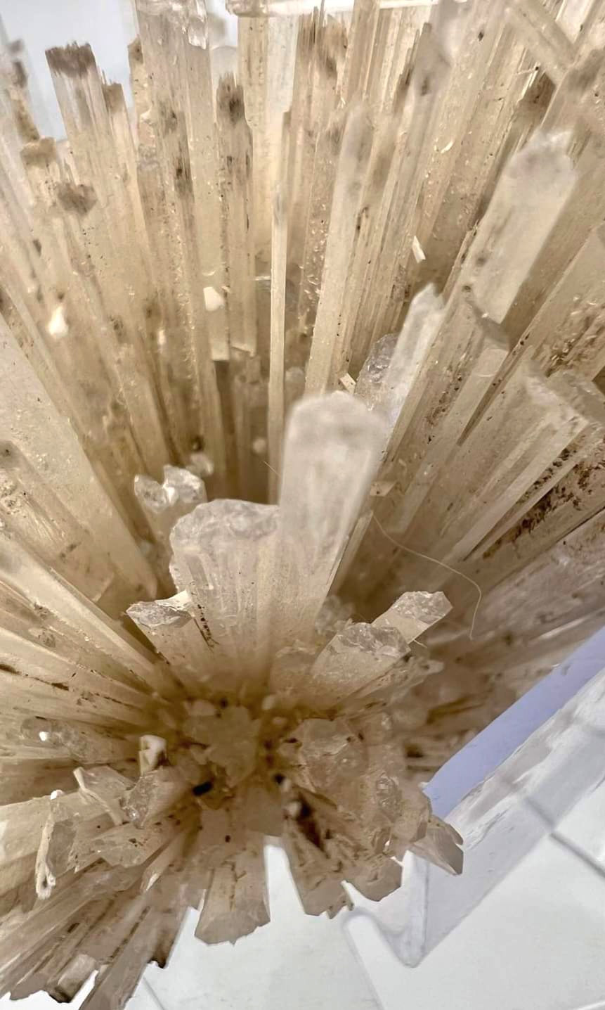 Mesolite Crystalline Cluster