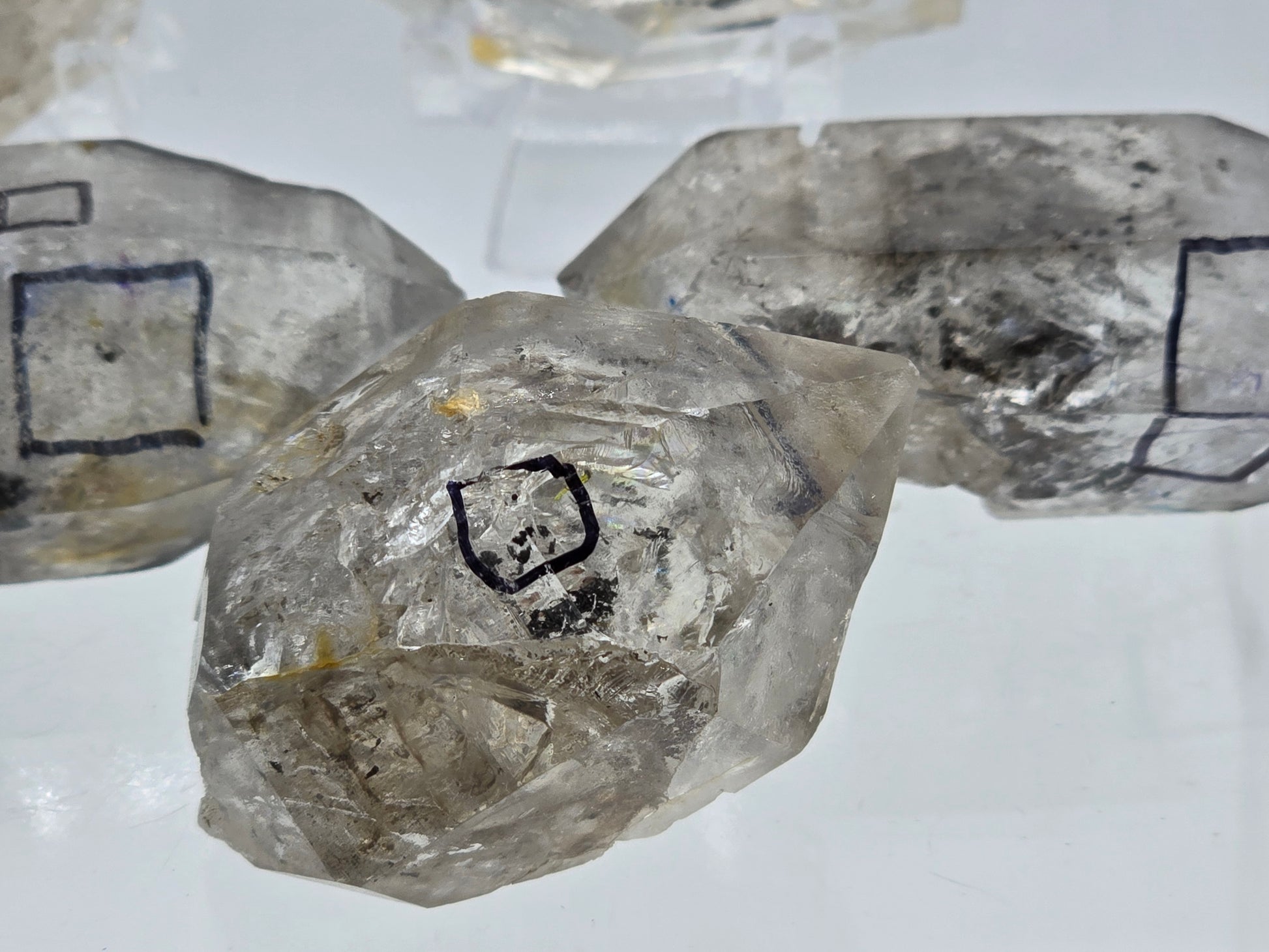 Enhydro Tibetan Himalayan Black Phantom Double Terminated Crystals