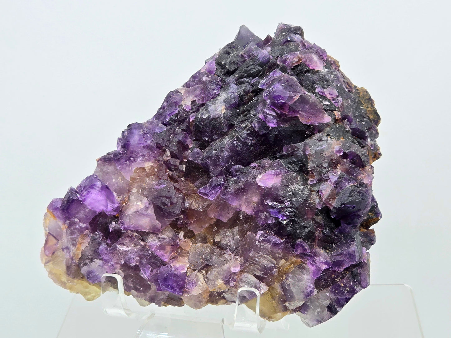 Purple & Yellow cubic Fluorite crystal formations