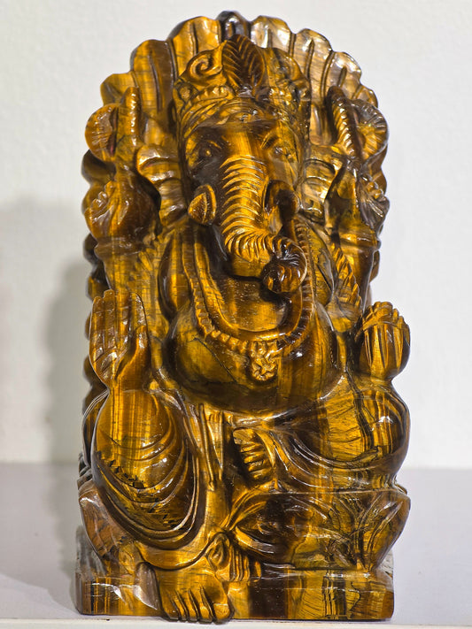 Tiger eye Ganesha Altar