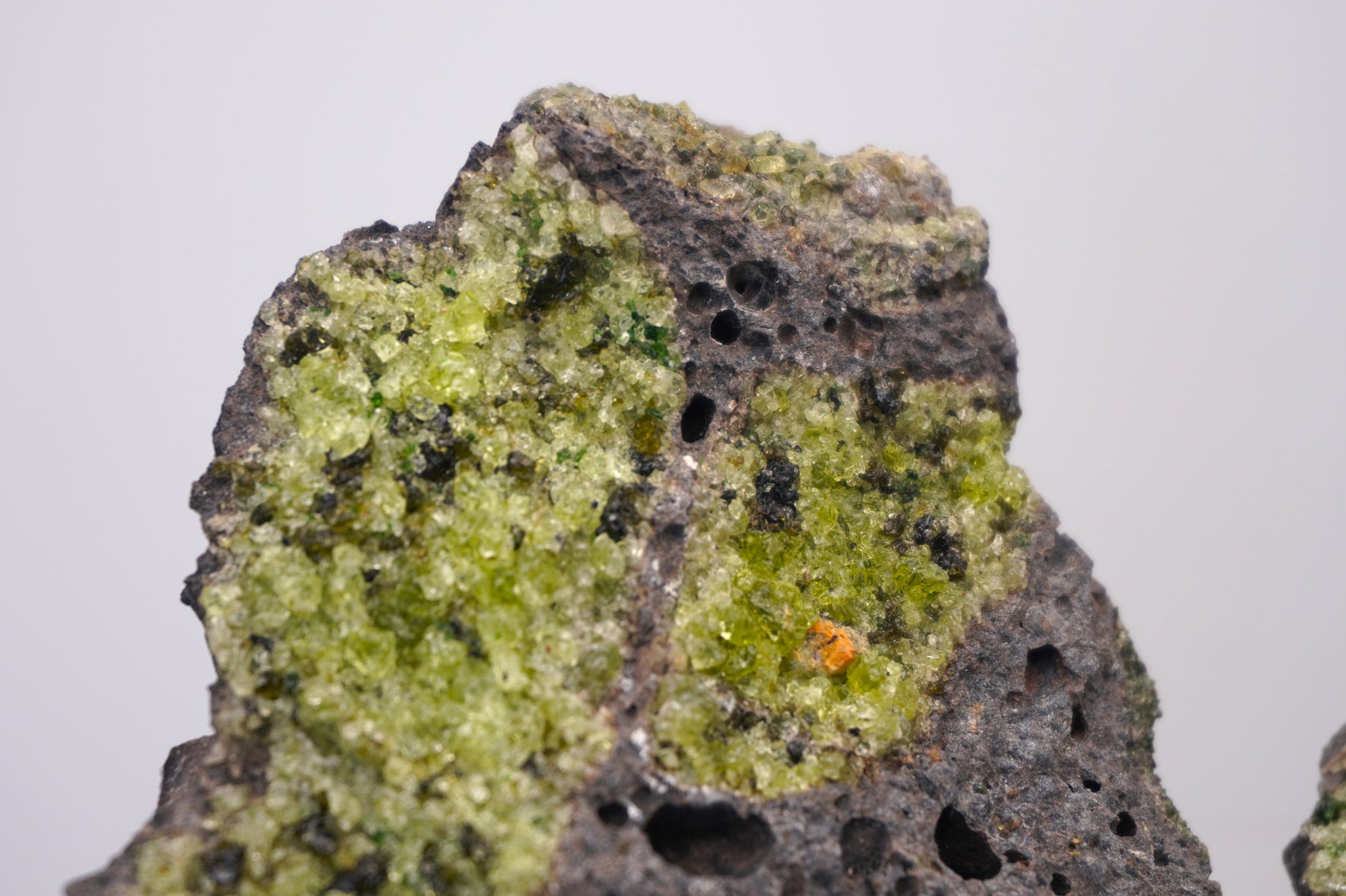 Peridot in the matrix formations