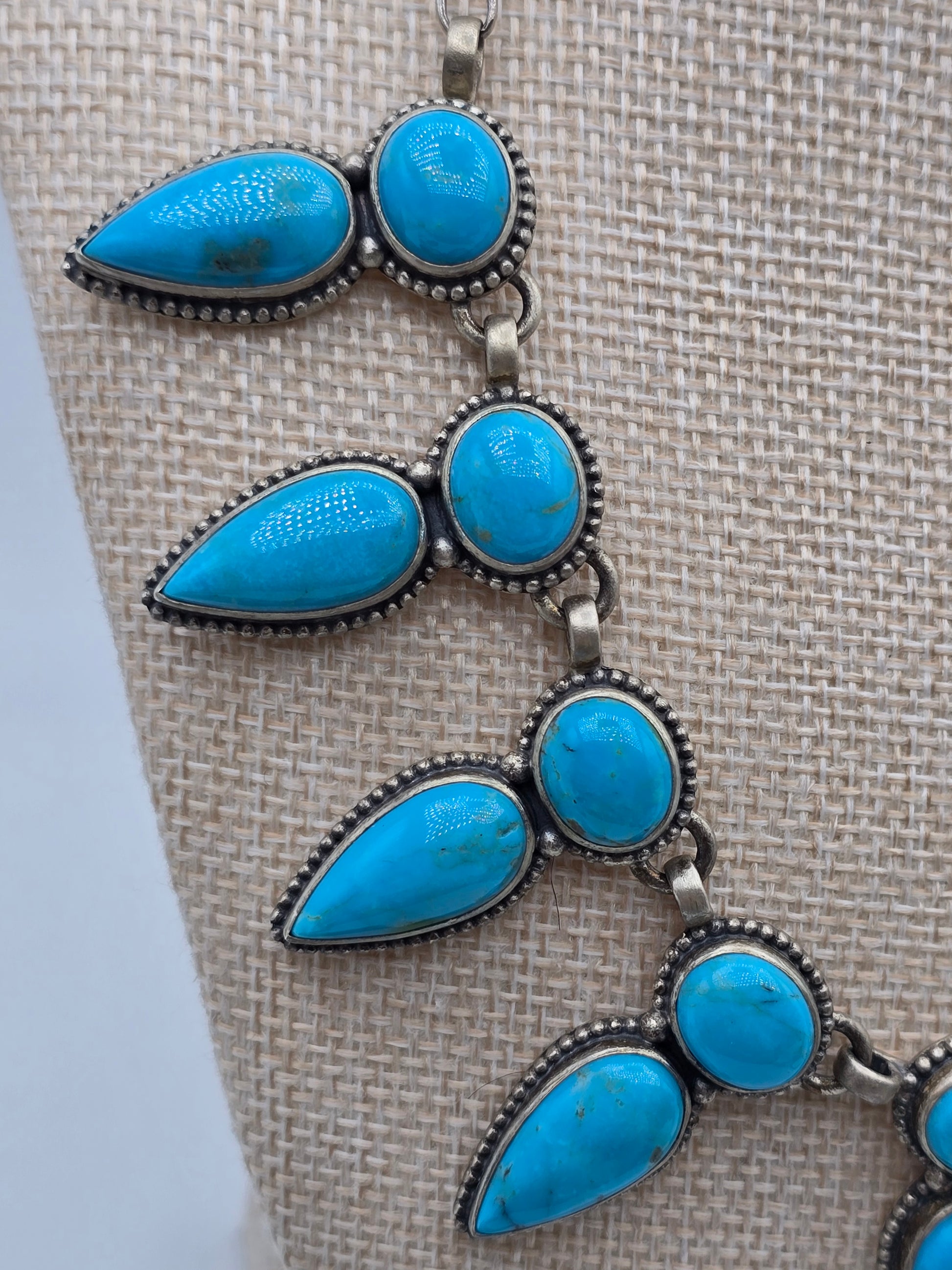 Royston Turquoise Layered Fringe Necklace