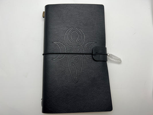 Crystal point and Leather Notebooks